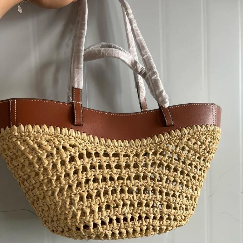Women Bags On Sale - Borsa da spiaggia in tessuto cavo