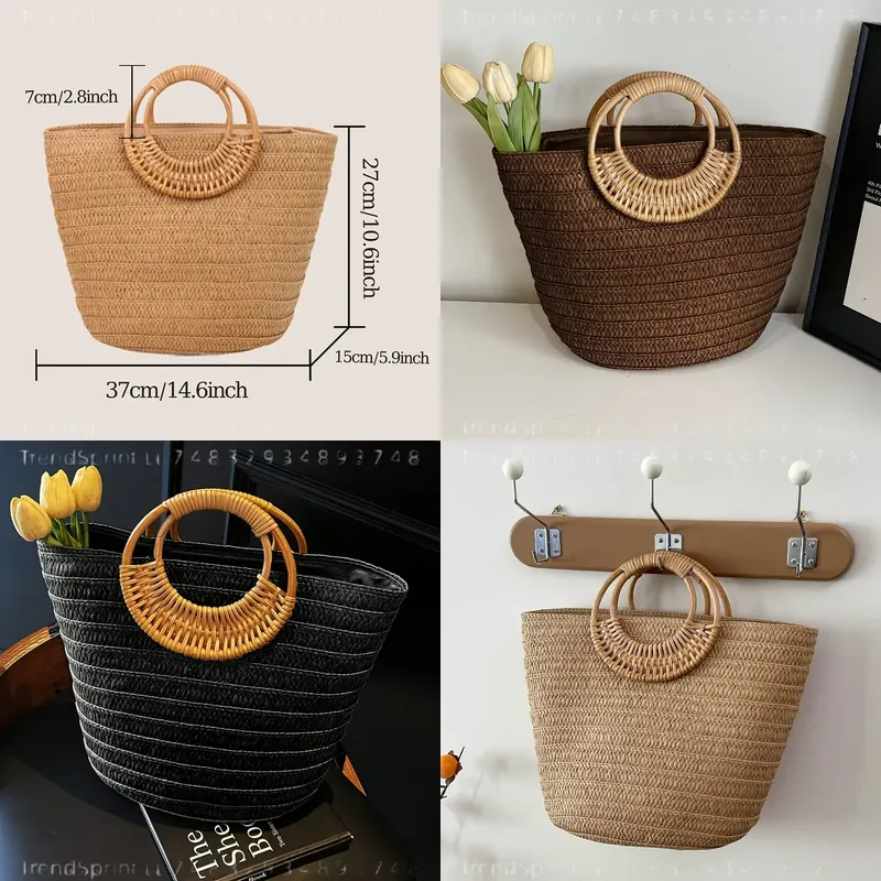 Women'S Bags Handbags - Borsa Estiva da Donna in Carta